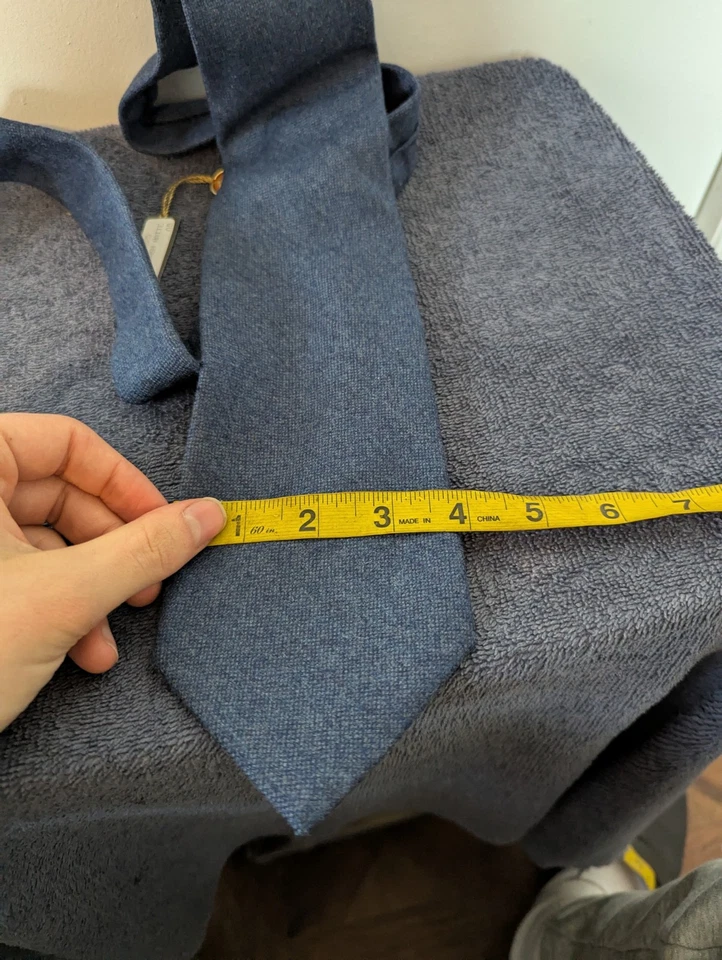 Corbata de cachemir Loro Piana Cravatta azul nueva DEFECTOS LEER POR FAVOR Foto 4 de 4