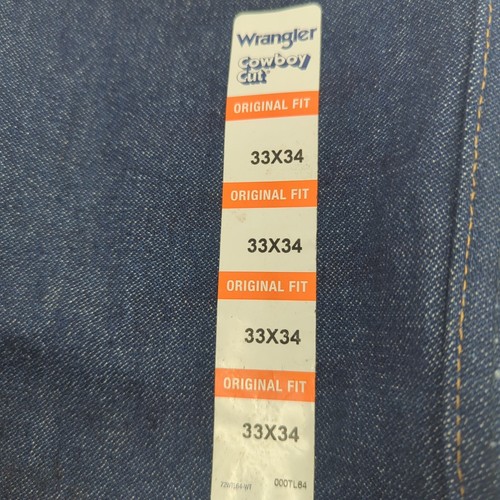 Herren Wrangler Cowboy Schnitt 13 MWZ Pro Rodeo Blau Denim Jeans 33 x 34 Original Fit - Bild 4 von 7