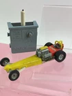 Dinky Toys Fireball Dragster And Starter Unit, No 370, Yellow, 1970, Working.