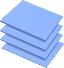 4 Pack Thermal Pad 100X100Mm 0.5Mm 1.0Mm 1.5Mm 2.0Mm Blue Silicone Thermal Pad