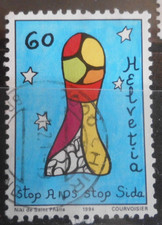 Schweiz Mi.-Nr. 1534 gest. Ausg. 15.10.1994 Aidsbek&auml;mpfung