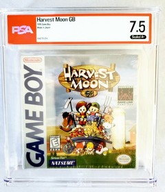 1997 Nintendo GAME BOY HARVEST MOON NATSUME SEALED WATA Graded PSA 7.5 A+ RARE!