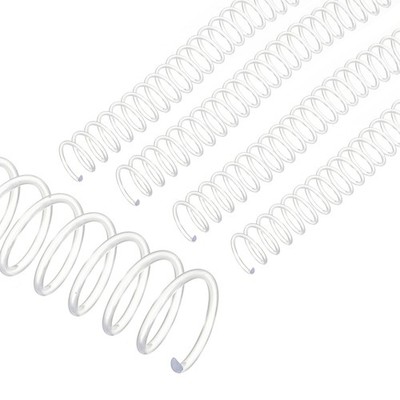 16mm(5/8'') Spiral Binding Coils, 20 Pcs Spirals 140 Sheet Capacity, Transparent