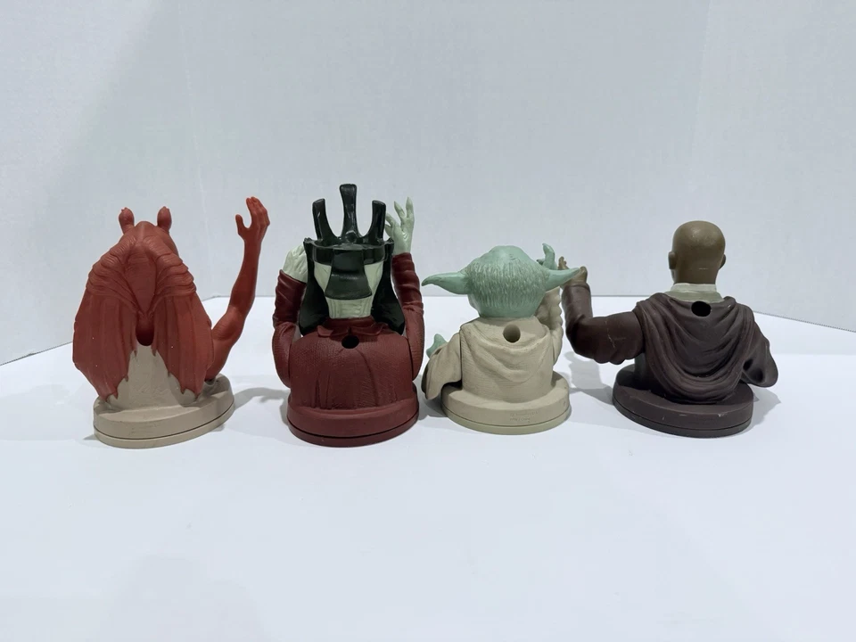 Taco Bell Star Wars Cup Toppers Phantom Menace Set de 4 Toppers. Foto 2 de 4