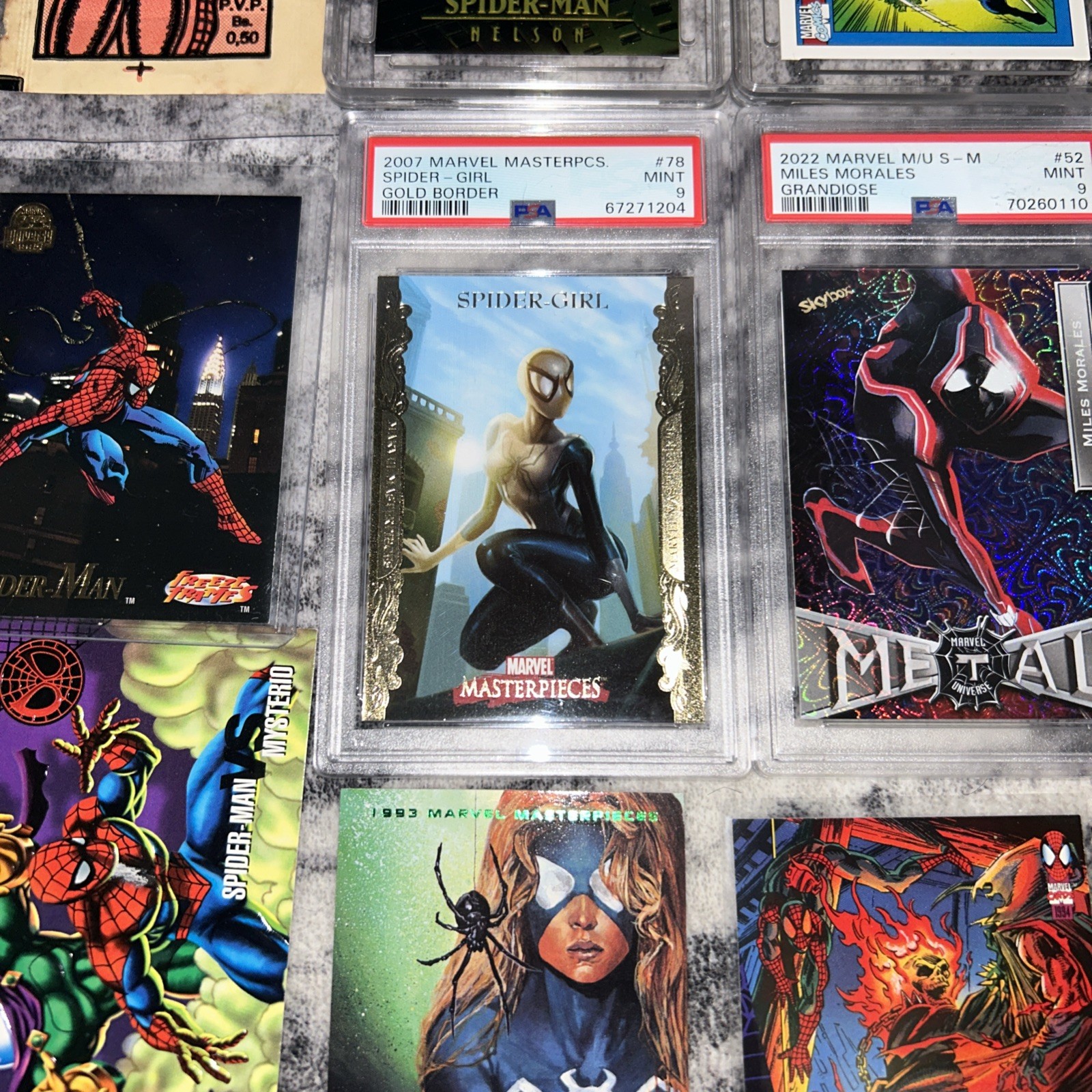 Spider-Man Marvel cards PSA graded slabs & bonus Marvel Comic cards Venom  view 19
