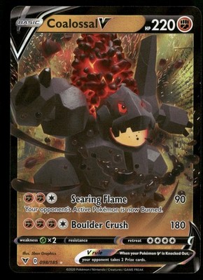 Coalossal V SWSH04: Vivid Voltage 098/185 Pokemon TCG