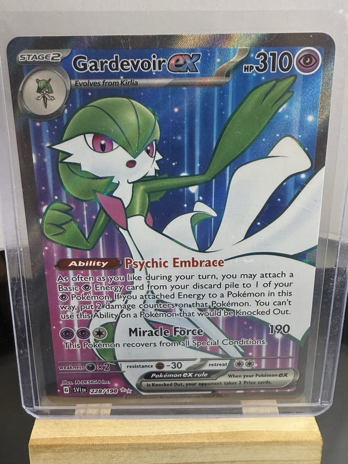 Pokémon TCG Gardevoir EX #228/198 Scarlet & Violet Base Set NM Condition