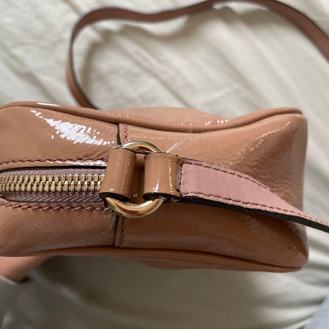 GUCCI Soho Disco Shoulder Bag Leather Beige Elegant Tassel Vintage From Japan thumbnail 5