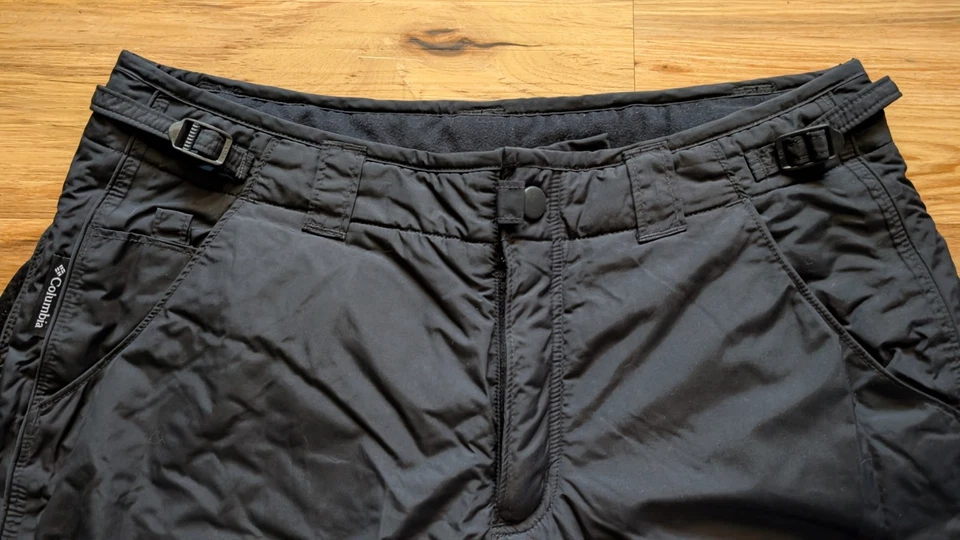 Columbia Snow Pants Womens M Black Titanium Omni Tech Waterproof Breathable Ski - Image 2 of 4