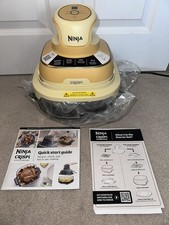 Ninja CRISPi 4-in-1 Portable Glass Air Fryer Ginger Snap NEW (Slightly Damaged)