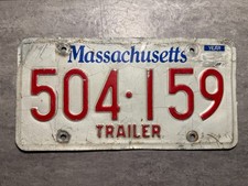 USA Tablica rejestracyjna Tablica rejestracyjna Tablica rejestracyjna Massachusetts Trailer