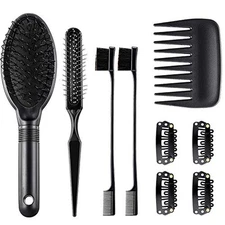 9 Pieces Wig Combs Set Includes Hair Edge Brush Airbag Massage Comb Wide Tooth