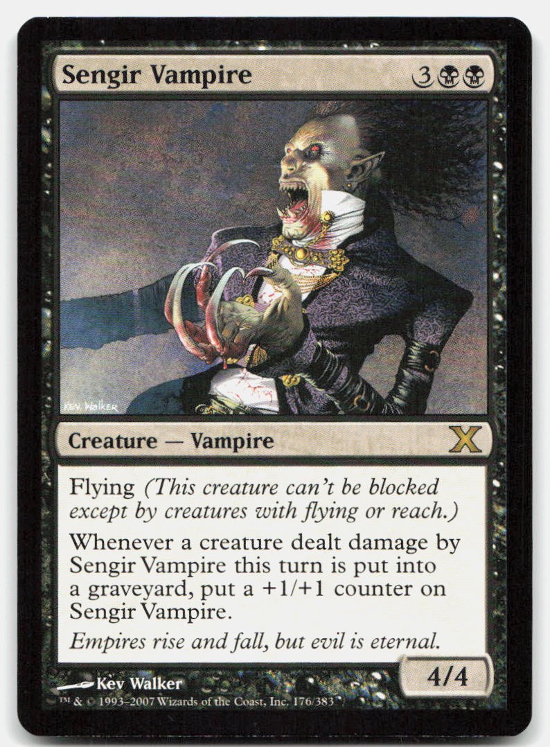 Sengir Vampire 176 Rare 10th Edition Magic: The Gathering Near Mint