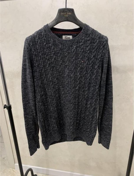 Men Tommy Hilfiger Sweater Grey 38 / M / 46