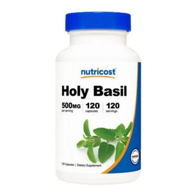 Holy Basil Capsules 120 Count 500 Mg by Nutricost