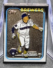 2024 Topps Update Series Super Box Enamel Pin. Jackson Chourio. Brewers