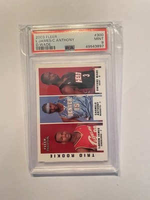 2003 Fleer Tradition Trio Rookie - Lebron James/Wade/Anthony #300