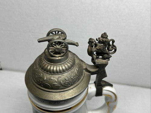 Vintage German Reservist Beer Stein, Bavarian Calvary 1896-1899 - Picture 7 of 10