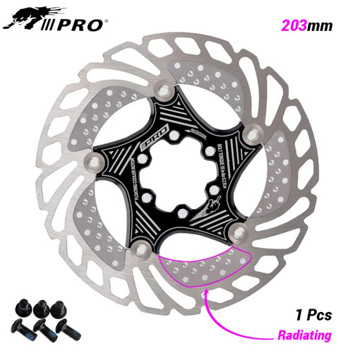 Disco de enfriamiento para bicicleta MTB DH disipación de calor cuesta abajo flotante bicicleta freno rotor - Imagen 20 de 38