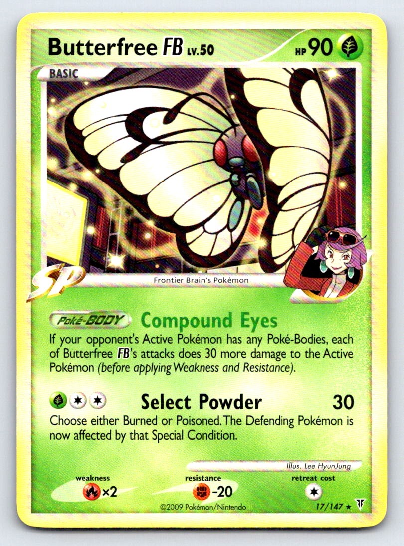 Butterfree FB 17/147 Rare Supreme Victors Pokemon Lightly Played