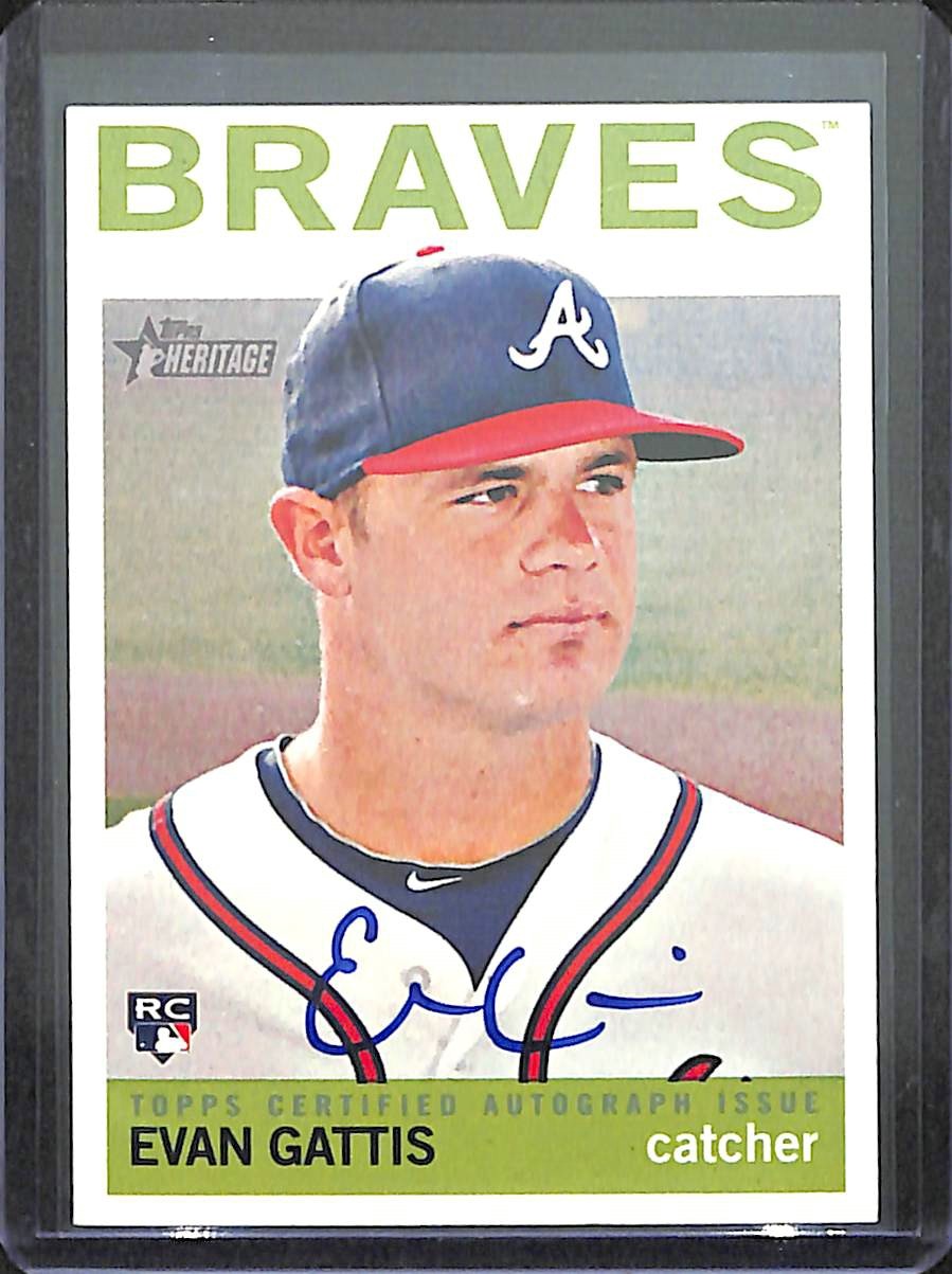 2013 Topps Heritage Real One Rookie Autograph #ROA-EG Evan Gattis