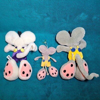 Diddl Mouse Plush Thomas Goletz Germany White Gray Mini Lot