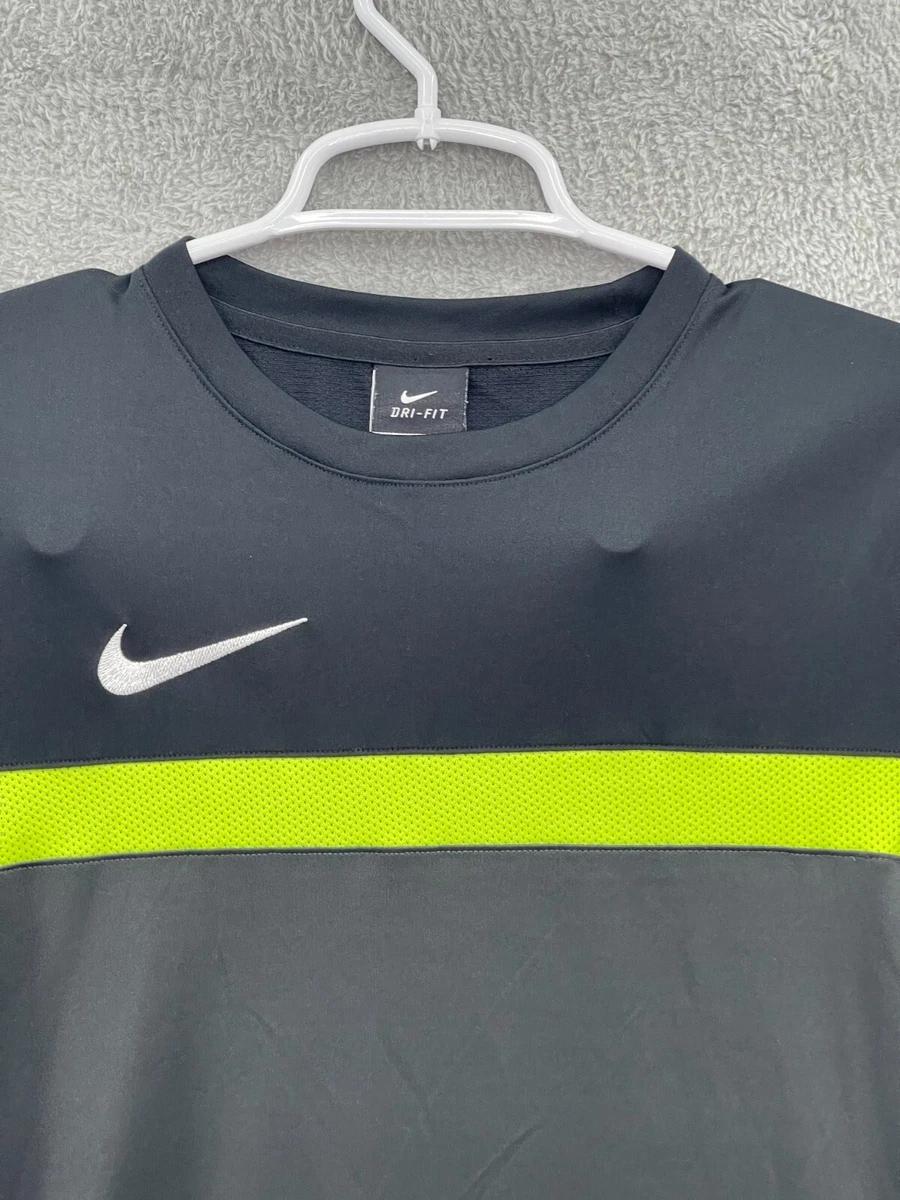 galope Dime Risa Nike Authentic Football Soccer Mens T Shirt Small Black Jersey Dri-Fit |  eBay