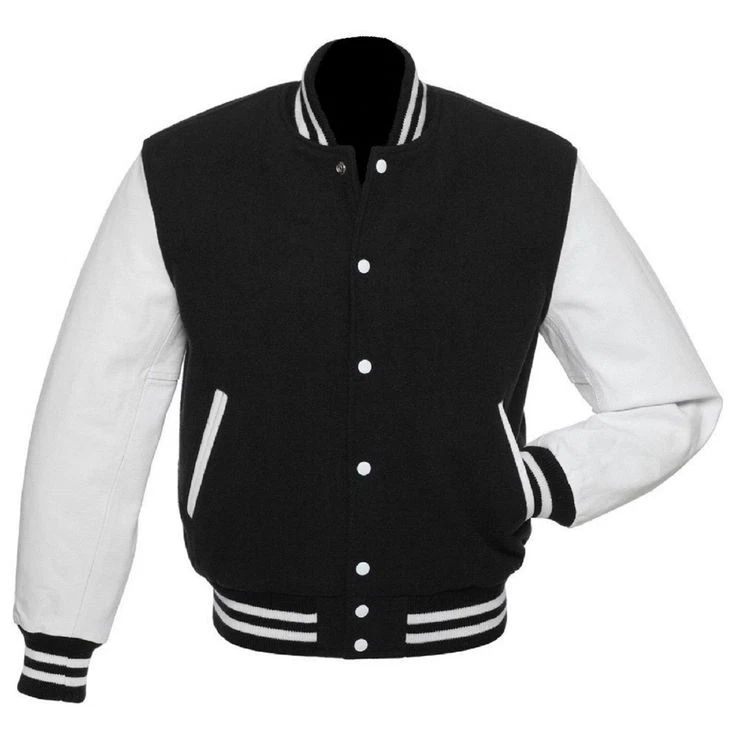 Varsity Bomber Letterman High Quality Wool & Real Leather Sleeves Jacket