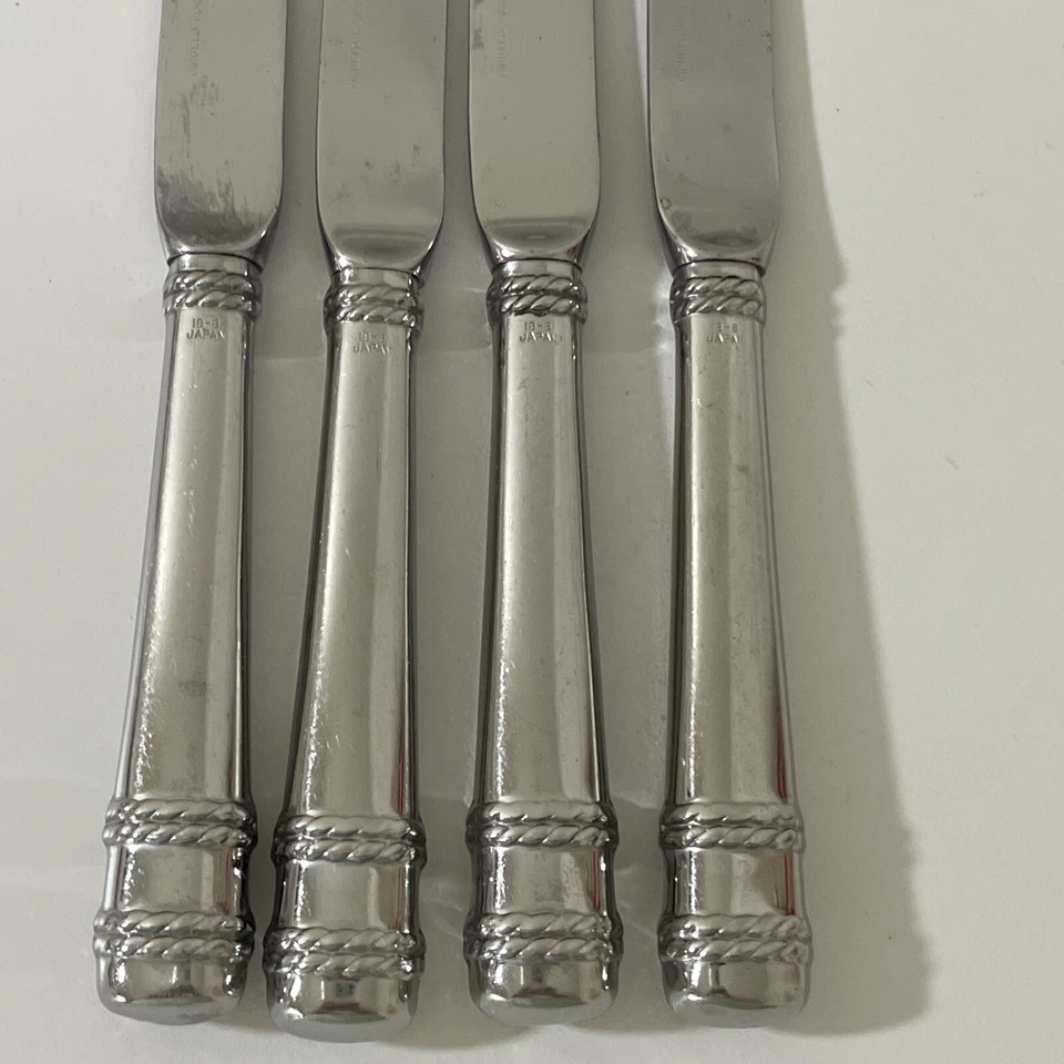 批量 4 件 Cipullo 适用于 Mikasa AMORE 不锈钢中空晚餐刀 #2 — 第 3/4 张图片