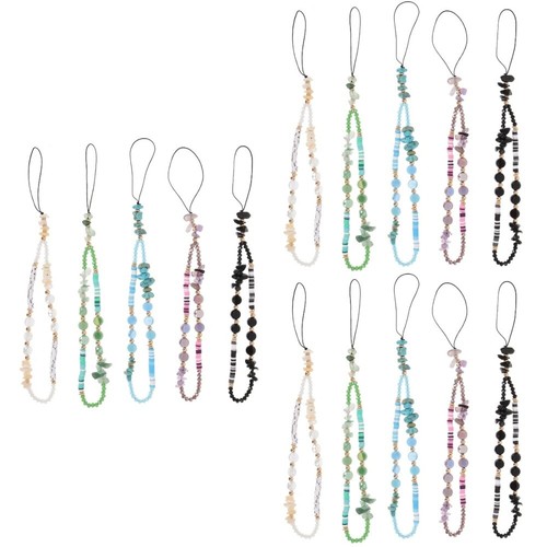 15 Pcs Beaded Phone Lanyard Keychain Lanyards Cellphone Lanyards - 第 9/12 張圖片