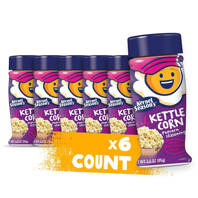 Popcorn Seasoning, Kettle Corn, 3 Ounce (Pack of 6)