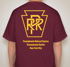 PRR Penn Station Pennsylvania Station NYC Hanes cotton T-Shirt-XL- PC L@@K!