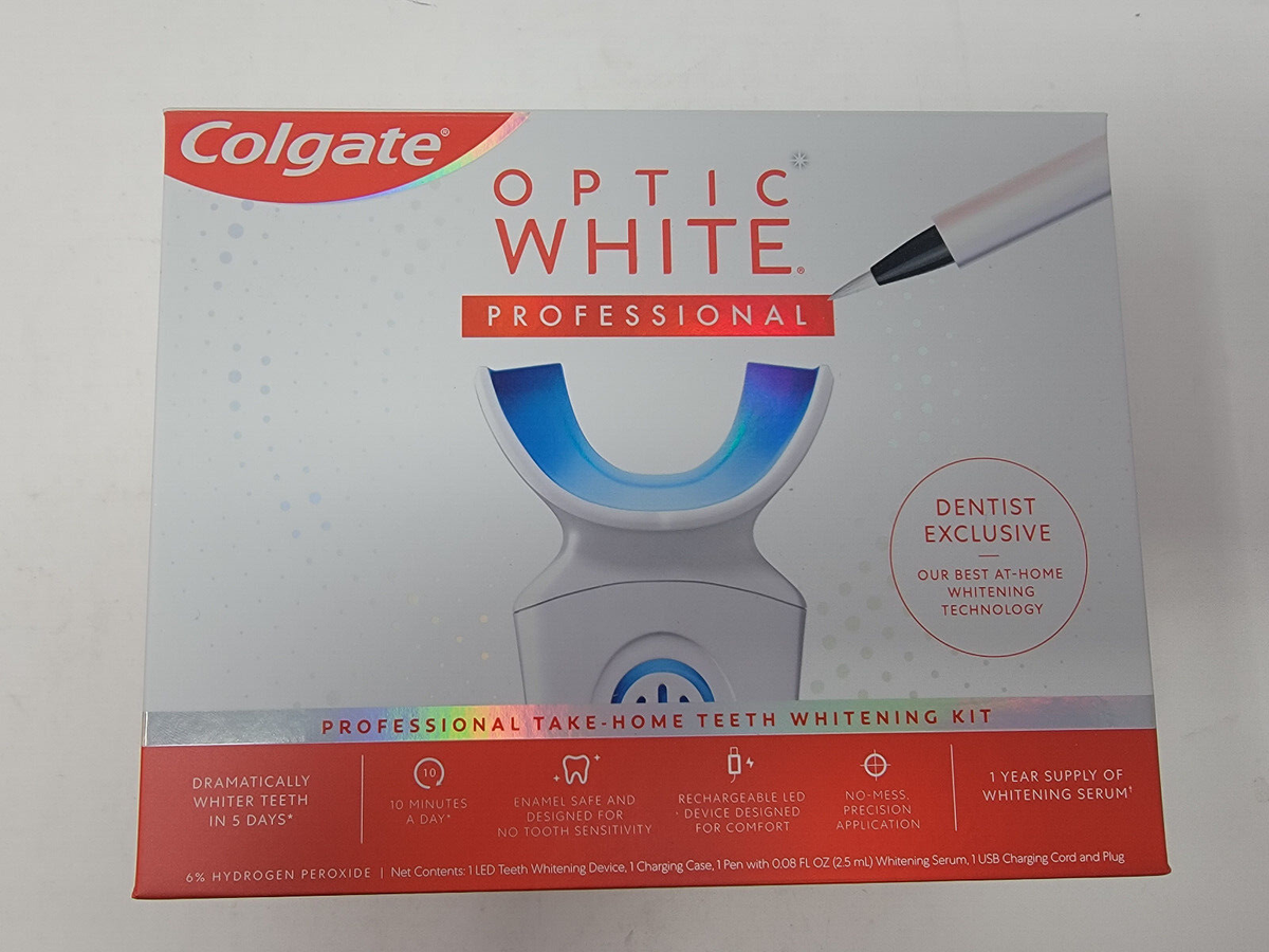 【裁断済み】ＨＯＭＥ　ＤＥＮＴＩＳＴ　ＰＲＯＦＥＳＳＩＯＮＡＬ 1〜5 Colgate Optic White Professional Take Home Kit EnamelSafe Teeth