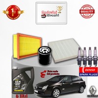 Inspektionskit Filter ÖL Kerzen Renault Vel Satis 2.0 16V 125KW Von 2008->