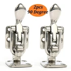 2 Pack 90 Degree Stainless Steel Clamp-locking Boat Hold Down 90D Cam Latch