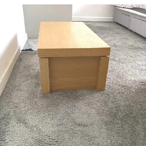 Ikea MALM sliding lid storage unit or coffee table eBay