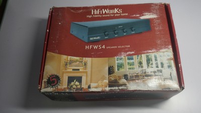 HiFi Works HFWS4 Speaker Selector Hi Fidelity Sound For Home
