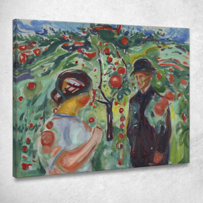Unter den roten Äpfeln Edvard Munch, em70 Leinwandbild