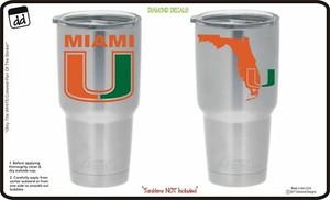 miami hurricanes yeti tumbler