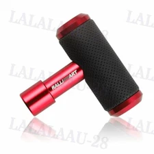 RALLIART Leather Red Shift Knob Aircraft Joystick Transmission Racing Gear New