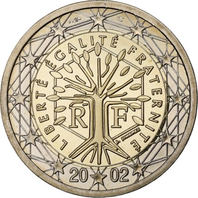 France, 2 Euro, BE, 2002, Monnaie de Paris, Bimétallique, FDC - Photo 1/2