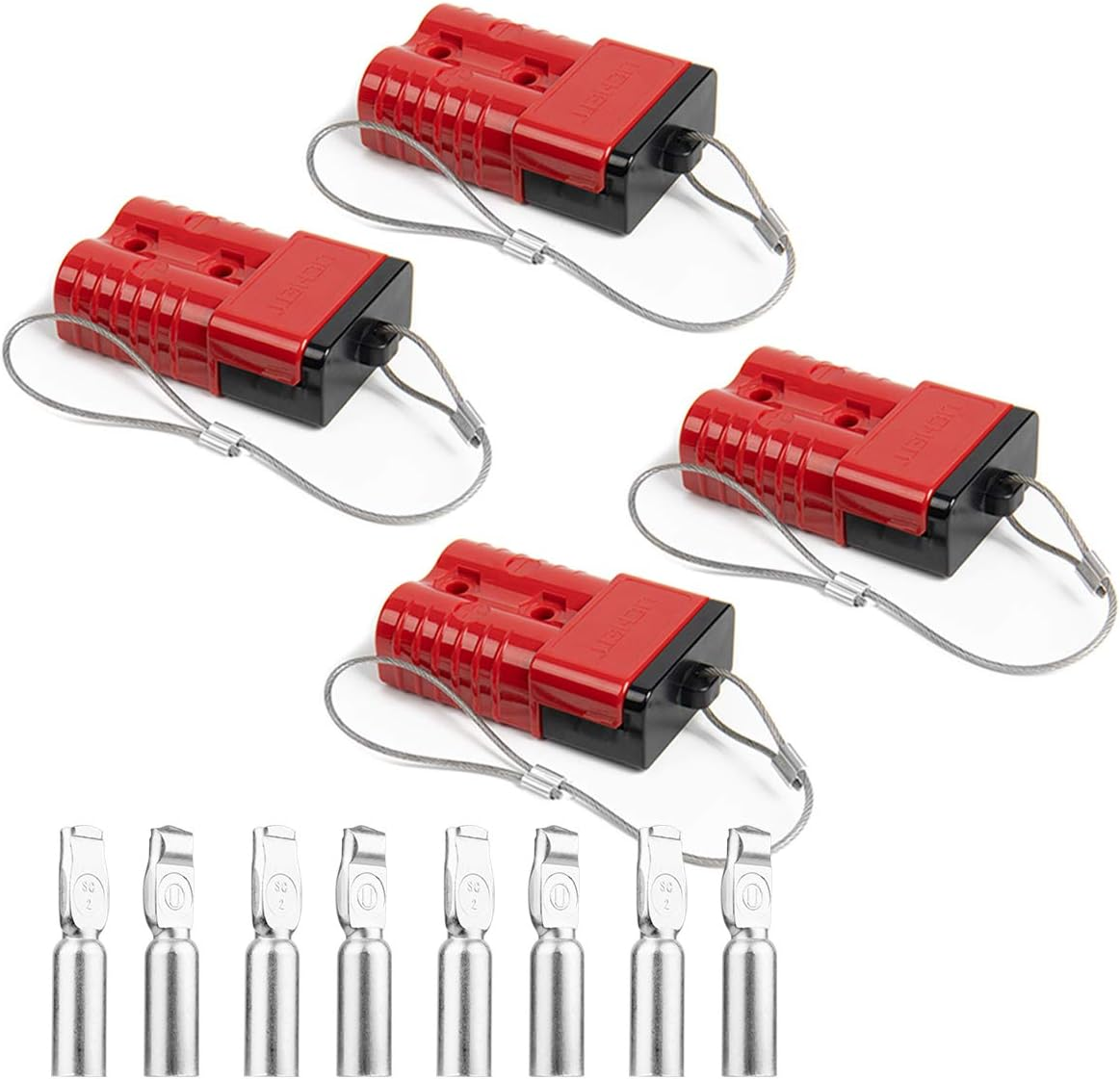 2-4 Gauge Wire Connectors, 175A Battery Quick Connect Disconnect 12V-36V Powerpo