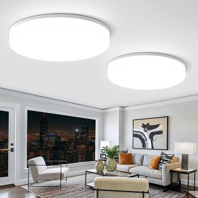 Airand LED Ceiling Light Fixture 2PACK 5000K Daylight LED Flush Mount Ceiling...