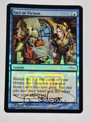 Foil FACT OR FICTION Terese Nielsen ARTIST SIGNED MTG DCI FNM