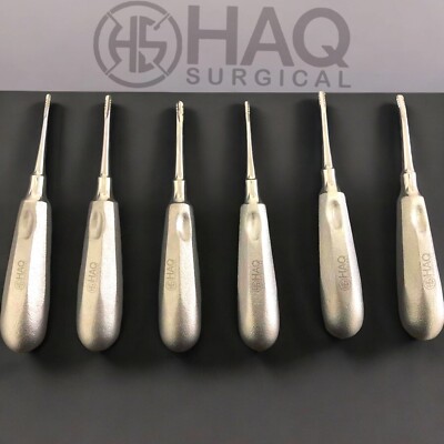 6  PC  GERMAN DENTAL SURGERY EXTRACTING LUXATING ELEVATOR , SURGICAL INSTRUMENT