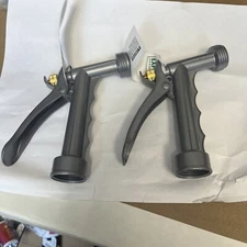 Lot of 2 Expert Gardener 2 Metal Pistol Watering Hose Nozzles  (2 total) 
