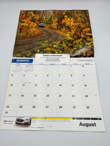 2025 Subaru Motorsports 13 Month Wall Calendar Great Photos Brand New VB WRX - Picture 10 of 16
