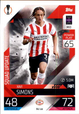 Champions League EXTRA 2022/23 Card SU22 - Xavi Simons - Squad Update