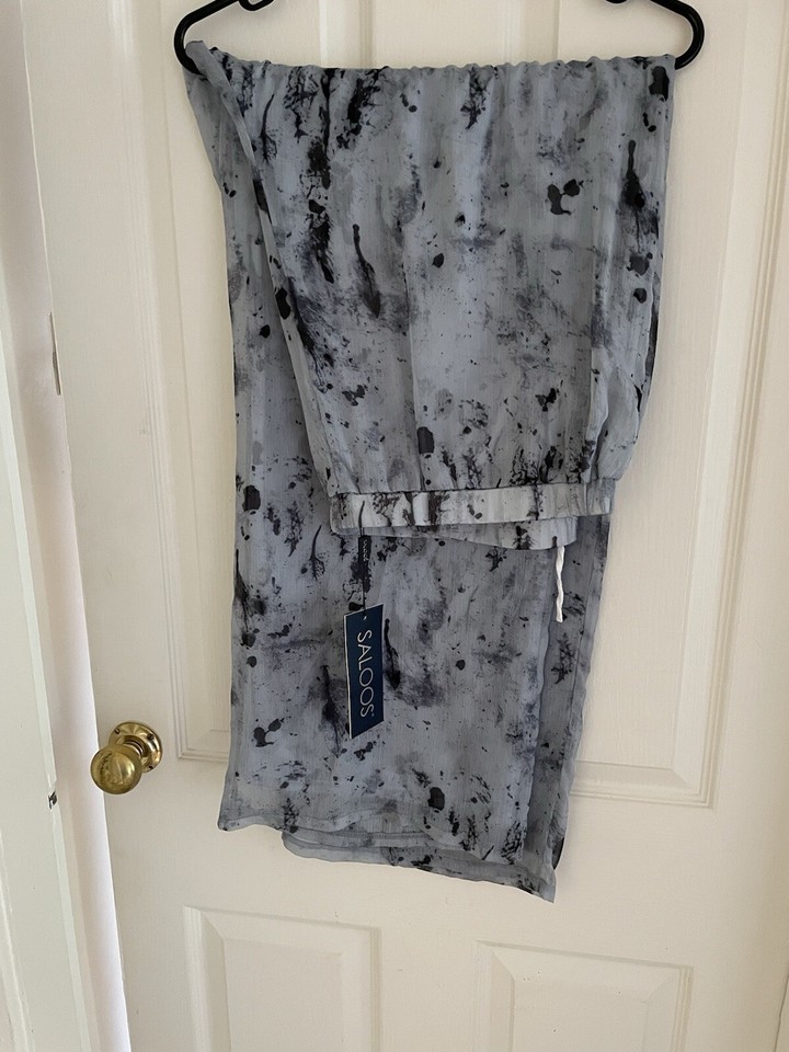 Ladies Grey And Black Lightweight Evening Trousers Size 22 Brand New eBay