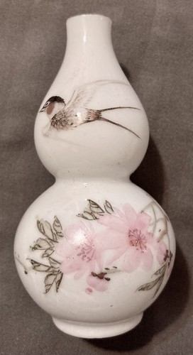 Vintage Chinese Vases - 5pc - 3.5inchs - Miniature Bud Flower Vases Org Box - Picture 7 of 19